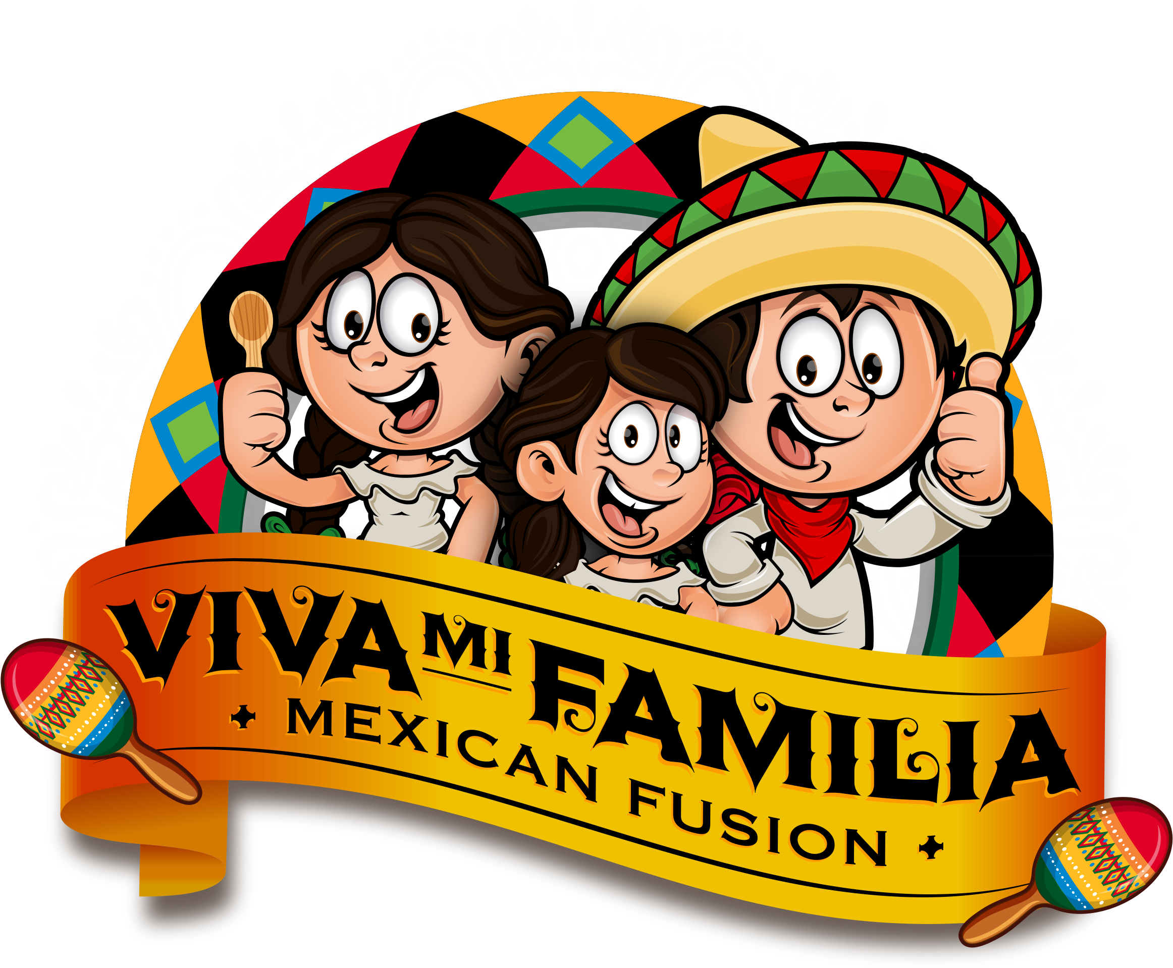 Black And White Download Seafood Clipart Fancy Food - Viva La Familia (2331x2014), Png Download