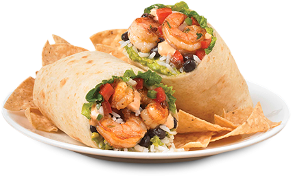 Ancho Citrus Shrimp Burrito - Shrimps Burritos (480x440), Png Download