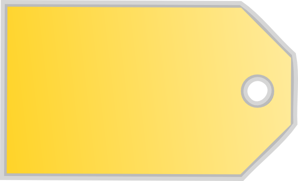 Blank Price Tag Png - Clip Art (600x365), Png Download
