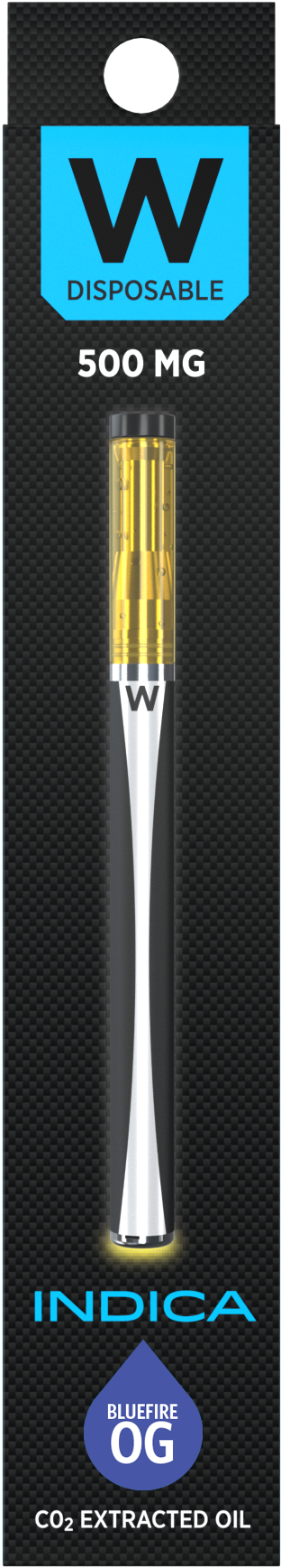Blue Fire Og Indica 500mg Disposable Vaporizer By W - Vaporizer (2000x2000), Png Download