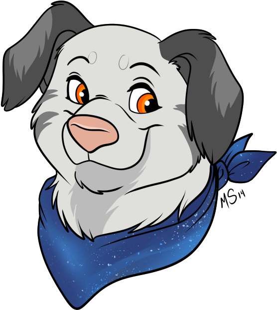 Bandana Dog By Miss-melis On Deviantart Png - Dog (1000x714), Png Download
