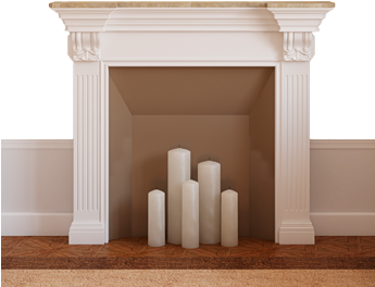 Select A Room Color - Living Rooms With No Fireplace (344x423), Png Download