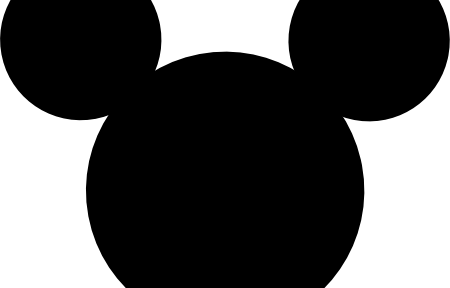 Mickey Mouse Head And Ears-450x288 - Vector Graphics (450x288), Png Download