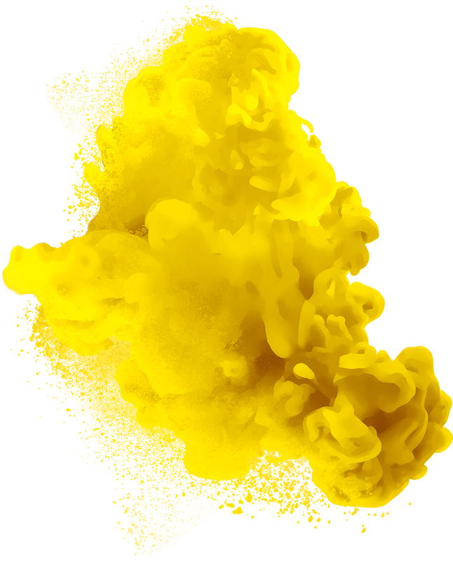 Yellow Smoke Png - Yellow Smoke No Background (1600x1600), Png Download