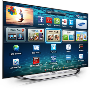 Smart Tv Png - Samsung 32 Inch Led Smart Tv (358x366), Png Download