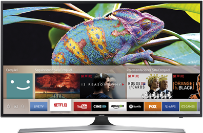 Smart Tv Samsung 65" 4k Uhd Mu6100 - Smart Tv Samsung 50 4k (400x400), Png Download