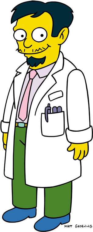 Doctor De Los Simpson (484x800), Png Download