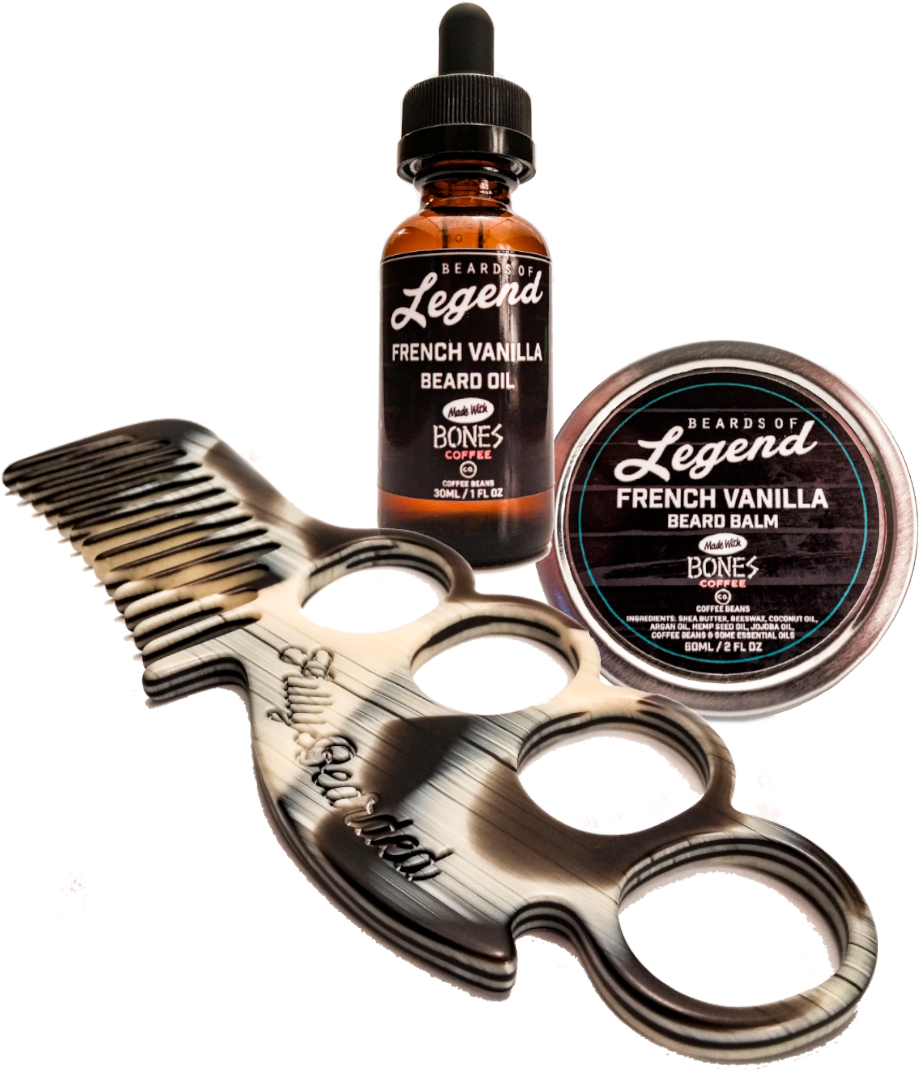 Bearded Legend Kit - Percy Nobleman Beard Starter Kit (933x1100), Png Download