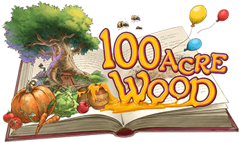 100 Acre Wood Logo - Wiki (550x284), Png Download