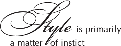 Style Is Primarily A Matter Of Instinct. (450x450), Png Download