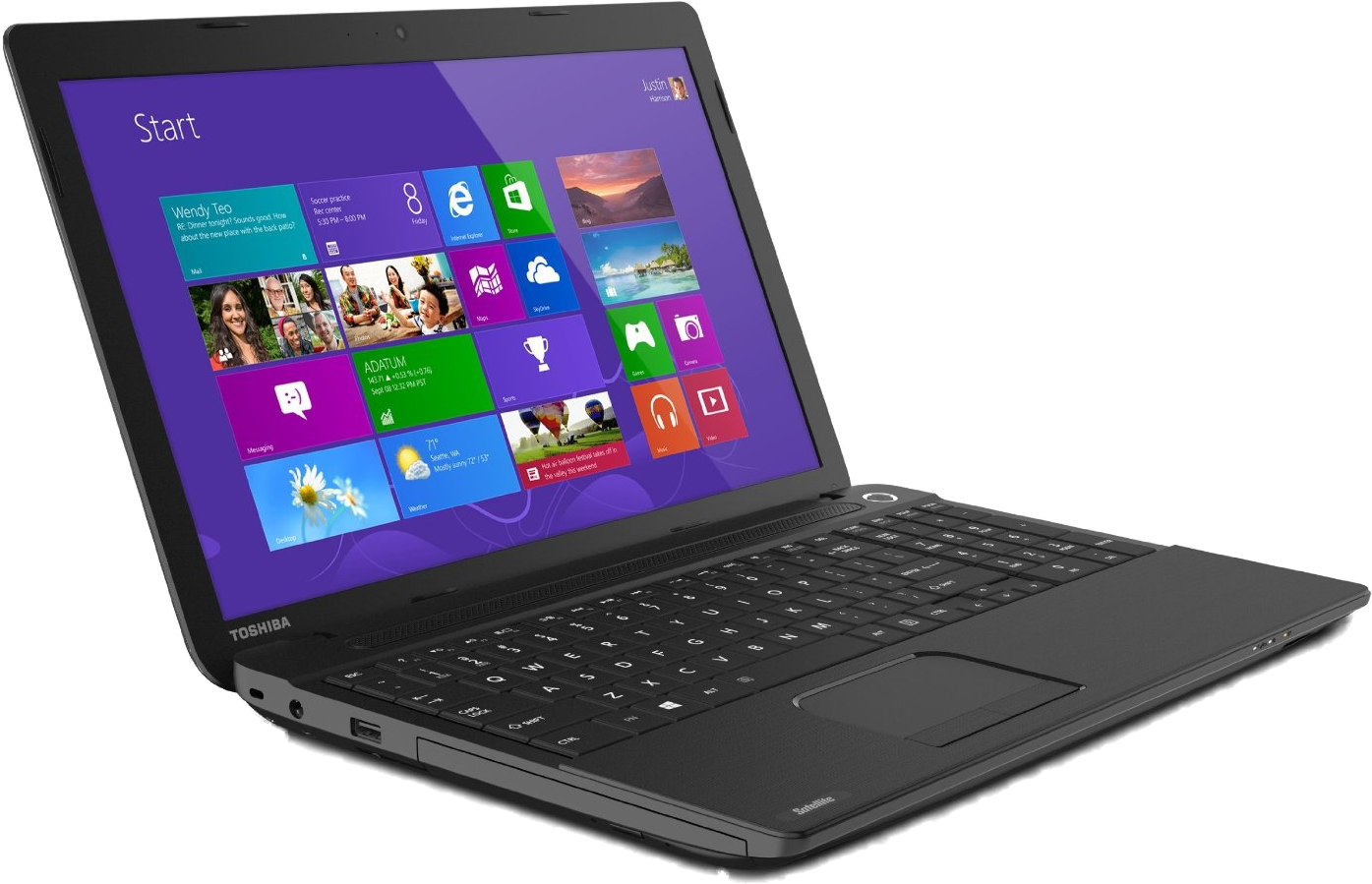 Toshiba Laptop Png - Laptop Toshiba Satellite C55 A5300 (1500x1346), Png Download