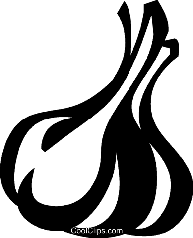 Garlic Clove Royalty Free Vector Clip Art Illustration - Garlic Clove (389x480), Png Download