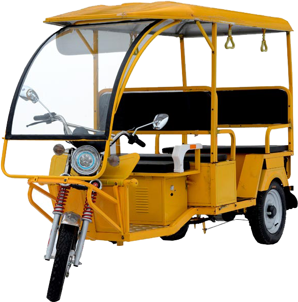 Sri Radha Gokulananda Mandir - Battery Rickshaw (620x600), Png Download