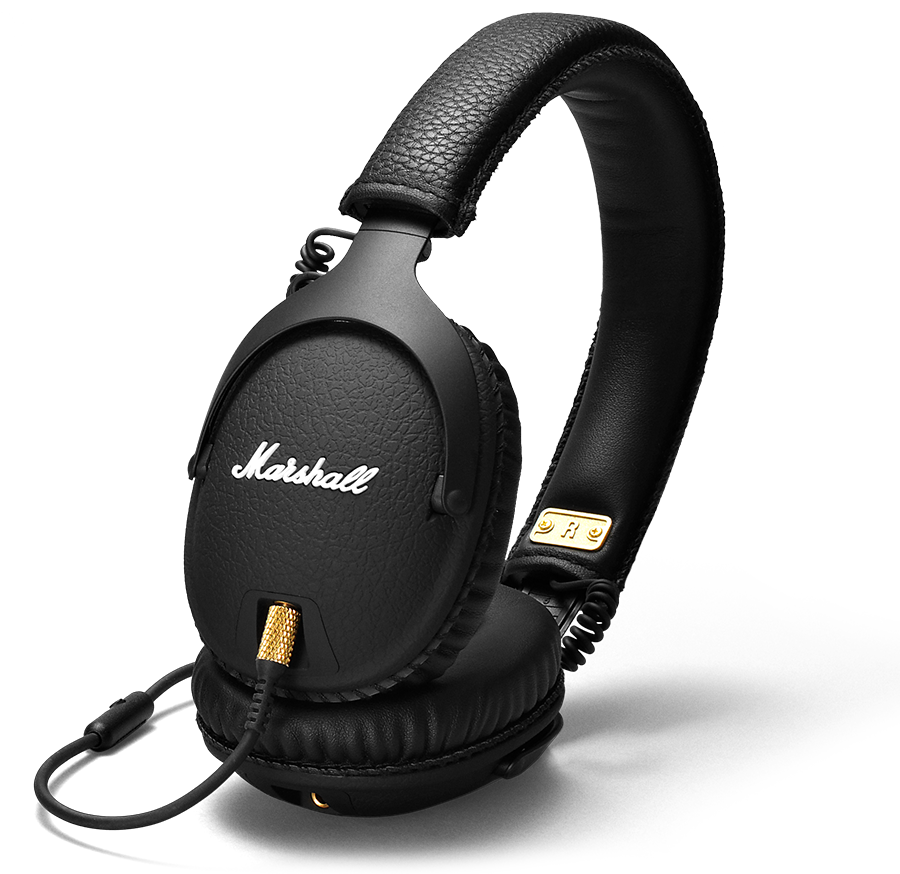 Price Usd199 - - Marshall Headphones Monitor Black (900x900), Png Download