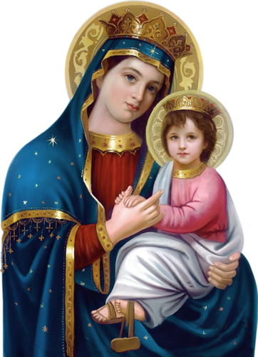 Mother Mary - Поздравление С Успение Пресвятой Богородицы (362x500), Png Download