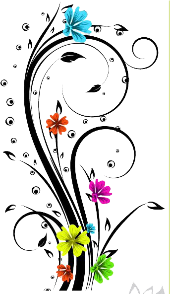 Png Effects For Photoshop Download - Tribales A Color Flores (358x591), Png Download