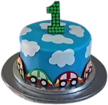 Round Cake - Round Birthday Cake For Boys (500x500), Png Download