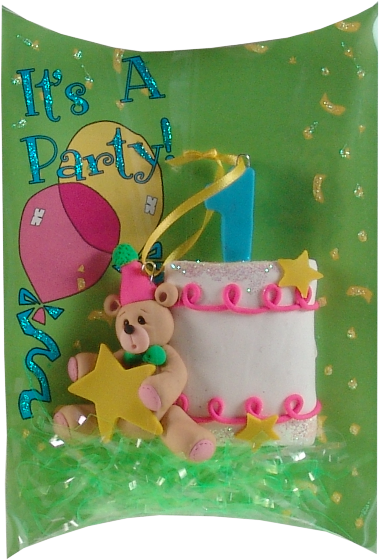 1st Year Birthday Cake Ornament - Birthday (1348x1932), Png Download
