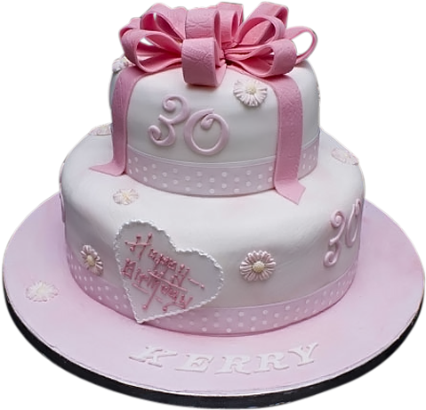 Tier Birthday Cakes With Unique Designs 2 Tier Birthday - Best 2 Tier Birthday Cake (500x500), Png Download
