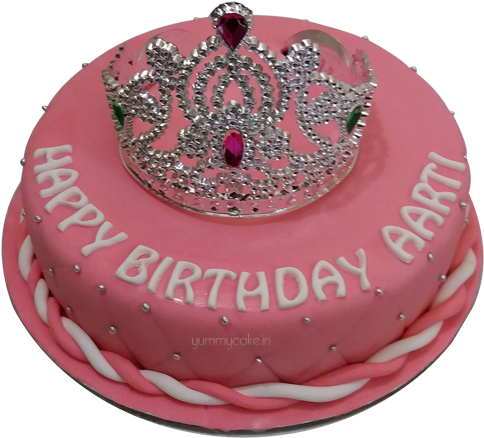 00 Buy Now - Pink Cakes With Crown (500x500), Png Download