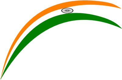 Indian Flag Rainbow - Indian Flag Background Png (400x400), Png Download