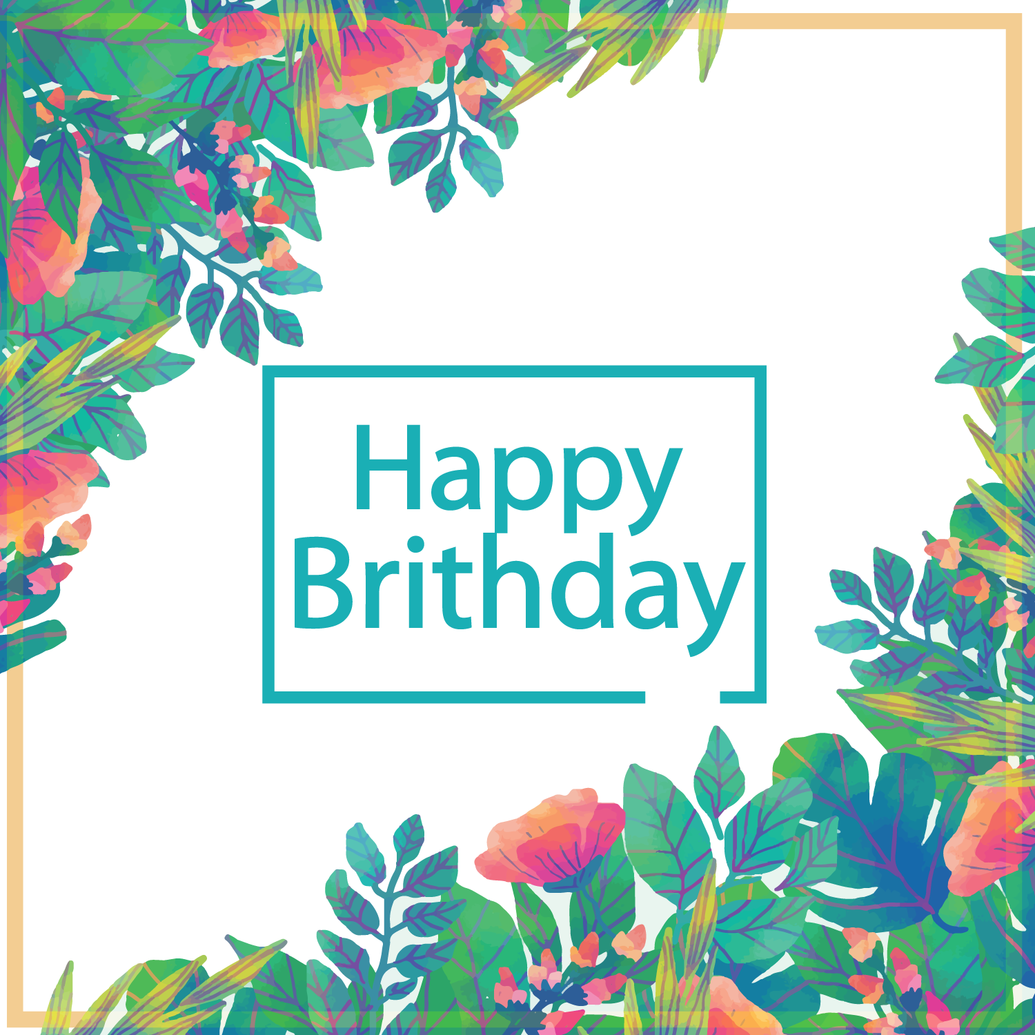 Birthday Greeting Card Euclidean Vector Gift - Birthday Png (1500x1500), Png Download