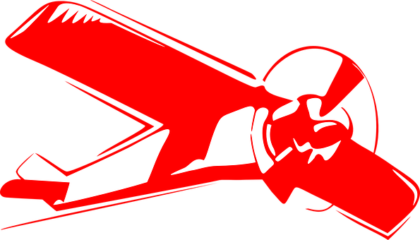 Helicopter, Chopper, Aircraft, Rotor - Red Biplane Clipart (595x340), Png Download