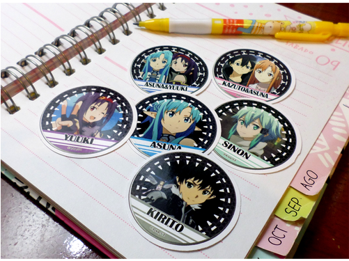 Sword Art Online Stickers - Anime (500x500), Png Download