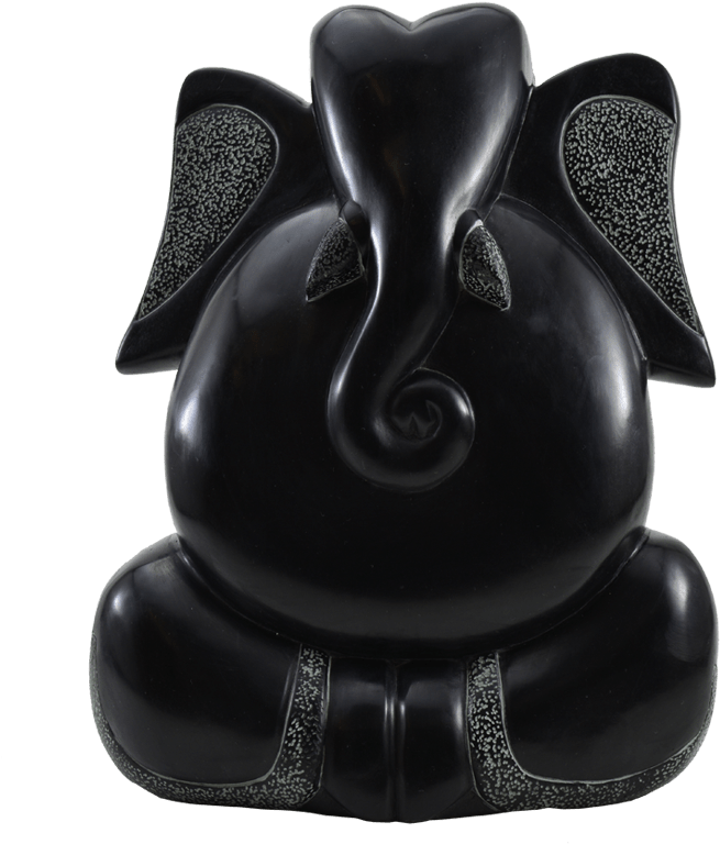 Black Stone Ganesha Idol 1 - Still Life Photography (800x800), Png Download