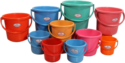 Plastic Bucket - Plastic Bucket Png (500x500), Png Download