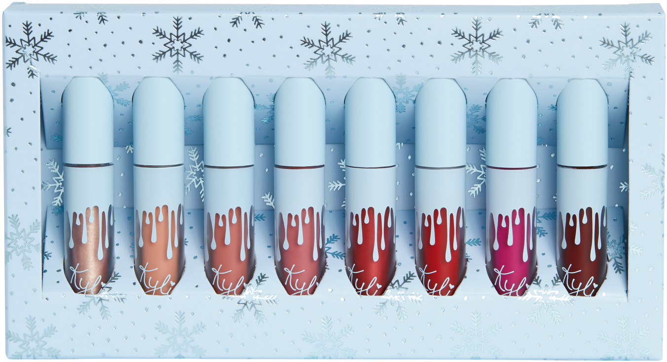 Holiday Mini 8 Piece Lip Set - Kylie Cosmetics (1536x2020), Png Download