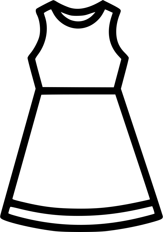 Cloth Dress Fashion Women Tunics Frock Comments - Dress Icon Png Free (688x980), Png Download