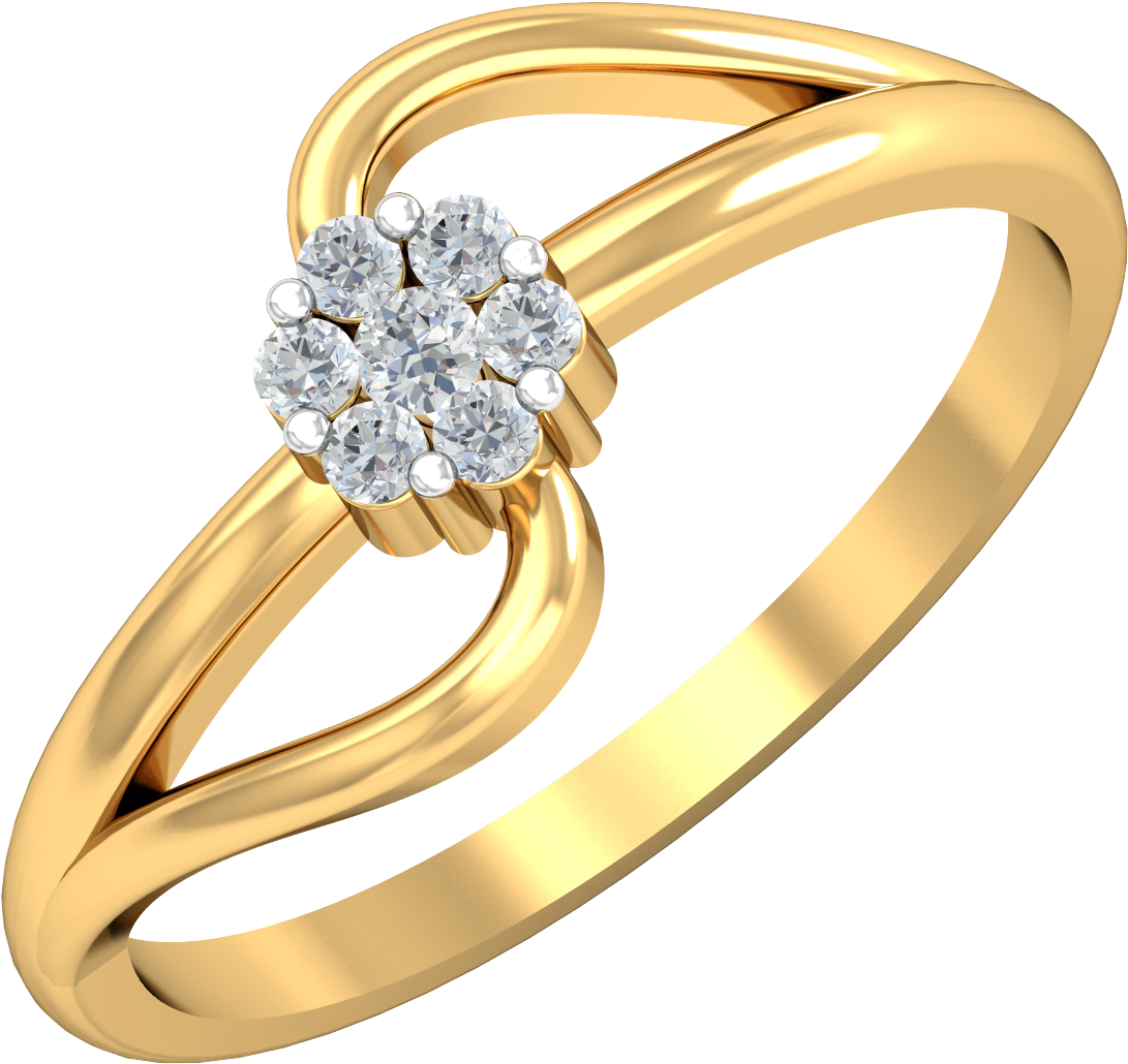 God's Eye Ring, Almost A Solitaire Ring - Pre-engagement Ring (1400x1400), Png Download