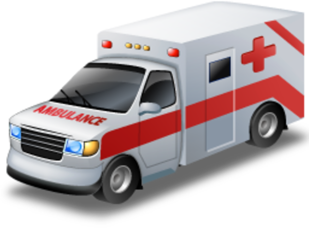 Free Icons Png - Ambulance Made Of Cardboard (600x600), Png Download
