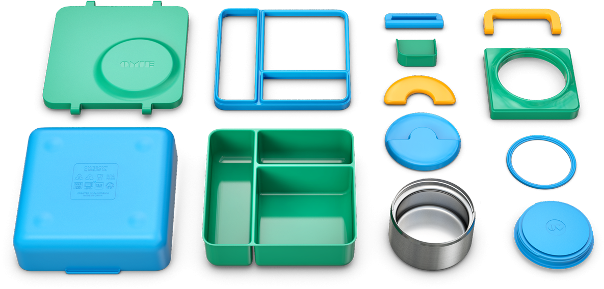 Omiebox Kids Thermos-insulated Bento Lunch Box Singapore - Omie Box (1200x574), Png Download