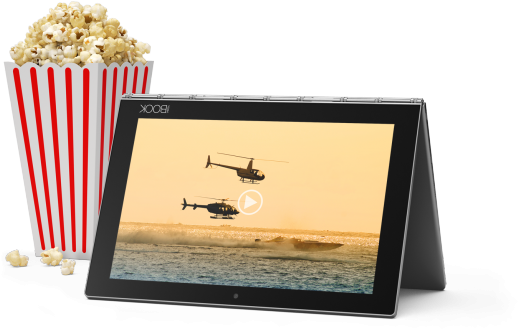 Todo Alt Text - Lenovo Yoga Book 2in1 Notebook Gunmetal Grey X5-z8550 (768x432), Png Download