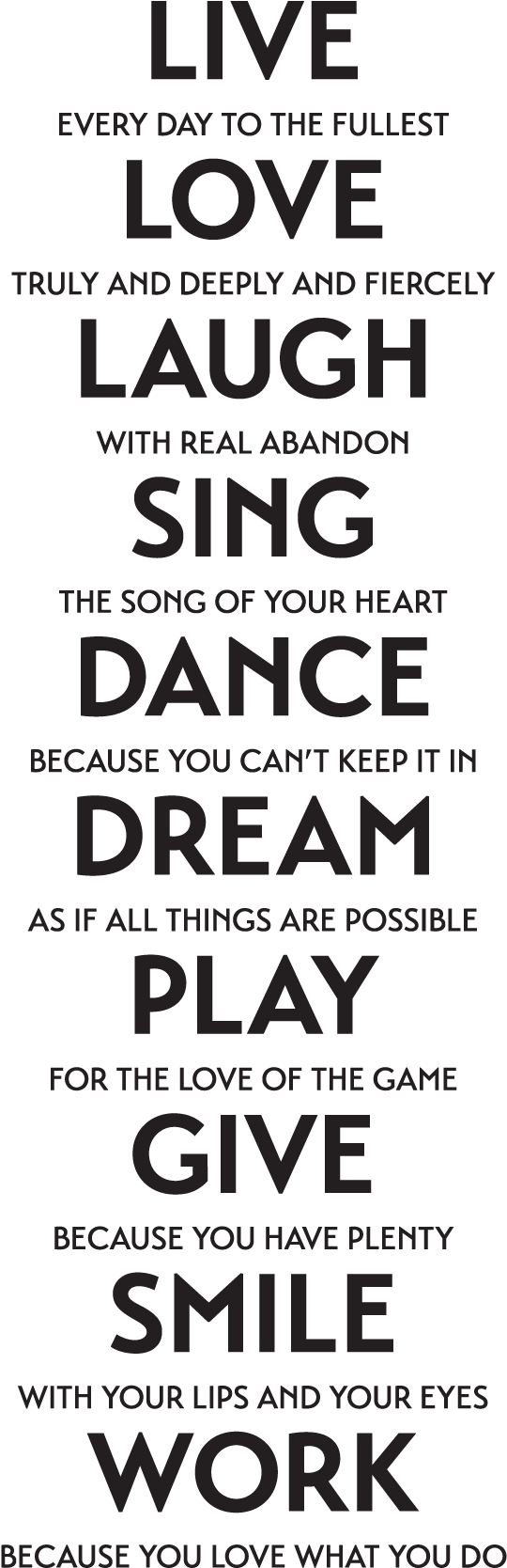 Insp0395 4 02 Endear Live Love Laugh - Dream Laugh Love Quotes (1875x1875), Png Download