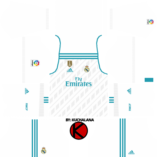 Real Madrid Home Kits 2017/2018 - Dream League Soccer 2018 Portugal Kit (509x510), Png Download