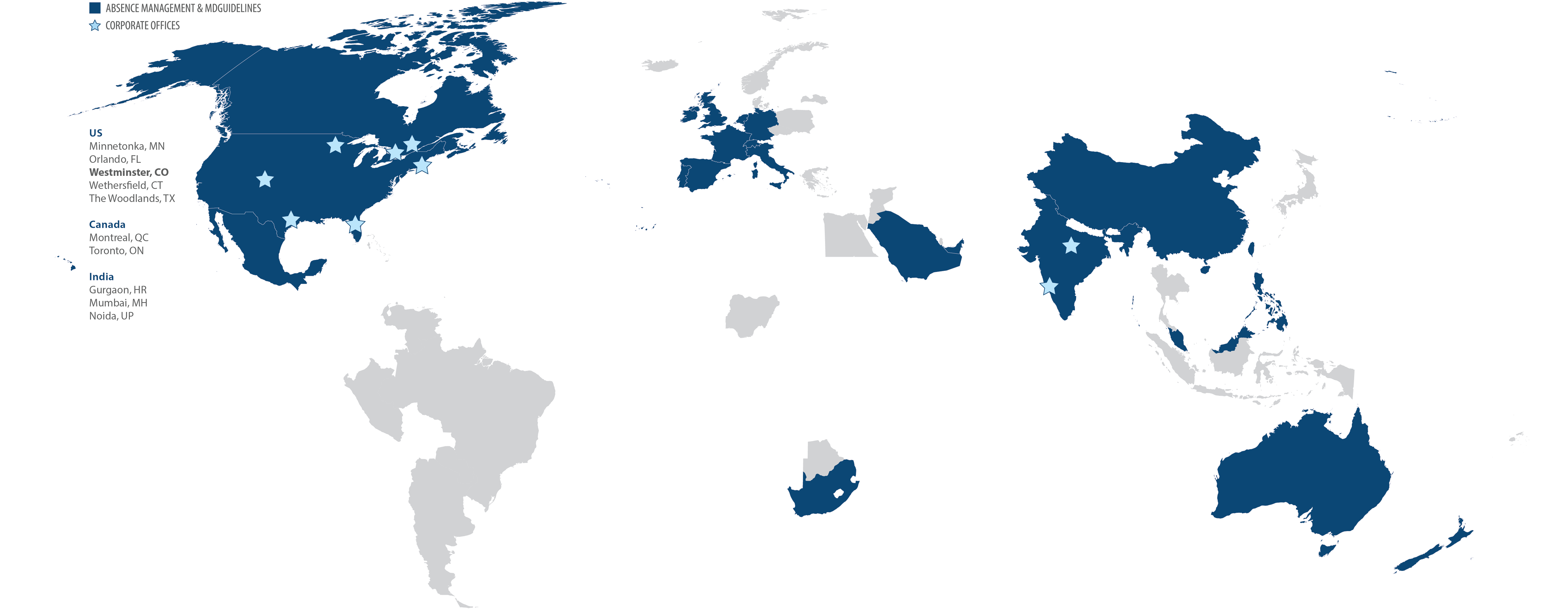 Our Global Footprint - World Map Panoramic View (5399x2109), Png Download