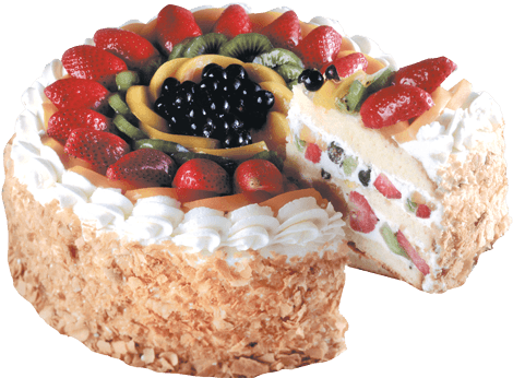 Fruit Cake Png - La Rocca Mixed Fruit Torte (500x400), Png Download