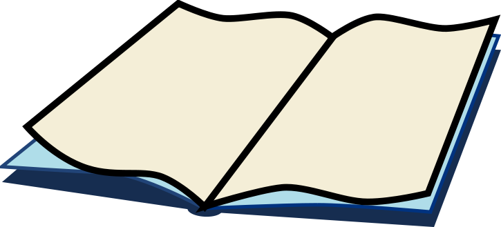 Free Open Book Clipart - Book (725x329), Png Download