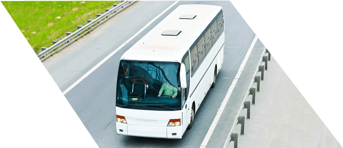 Travelling Bus On Road - Mount Vernon Travel Inc (970x320), Png Download