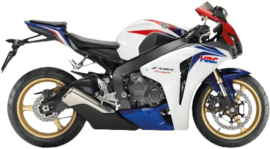 White Motorbike Png Image - Honda Cbr 1000 Rr (400x400), Png Download