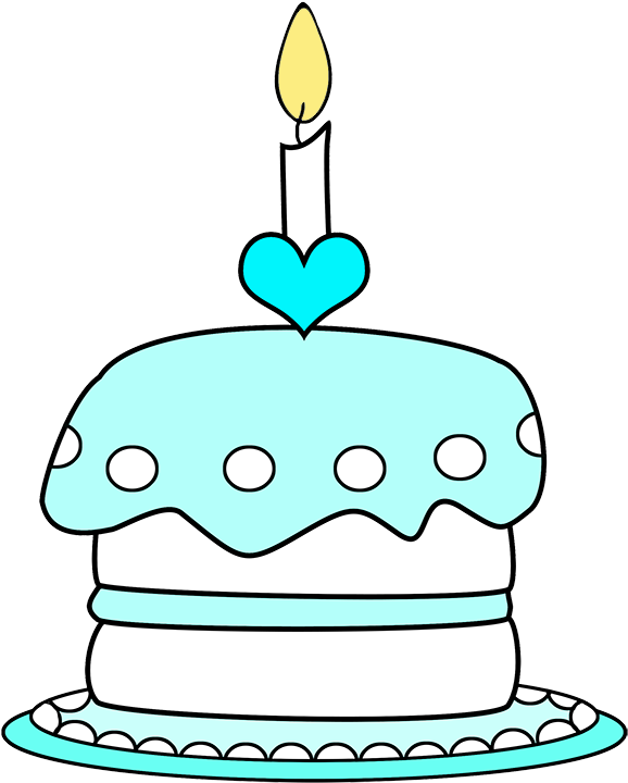 Cupcake Birthday Cake One Candle - Birthday (692x827), Png Download