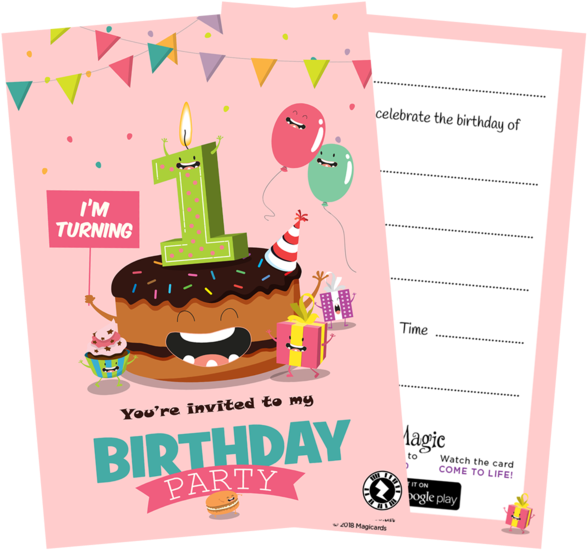 1st Birthday Party - Personalised Happy Birthday Tote Bag (600x600), Png Download