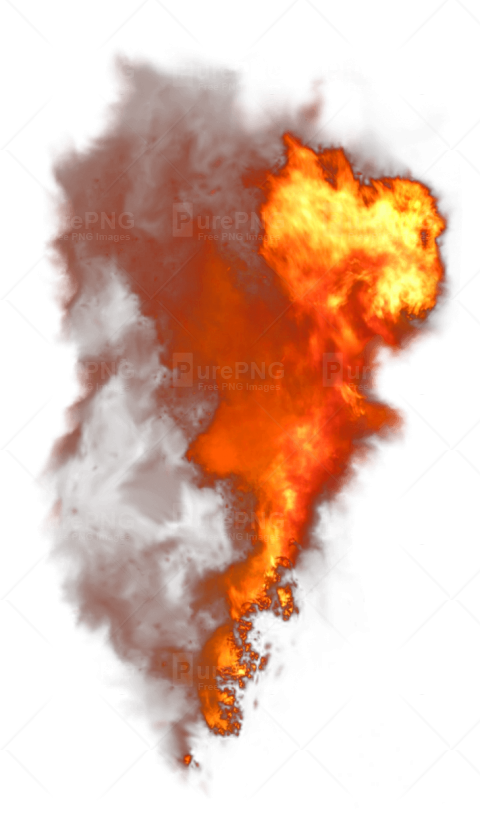 Yellow Smoke Png Download - Fire With Smoke Png (480x828), Png Download