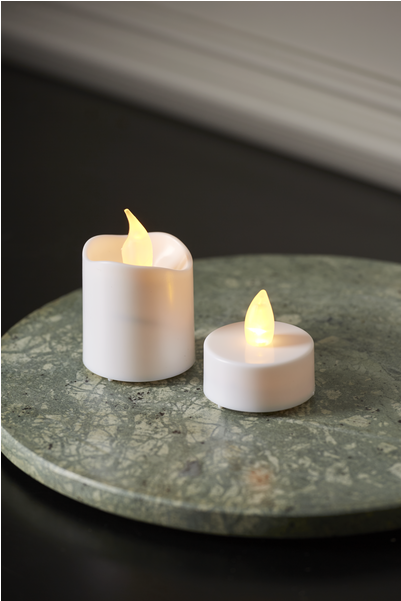 Led Candle 16 Pack Packy - Star 066-32 10 X 7.5 Cm Flickering Battery Operated (600x600), Png Download