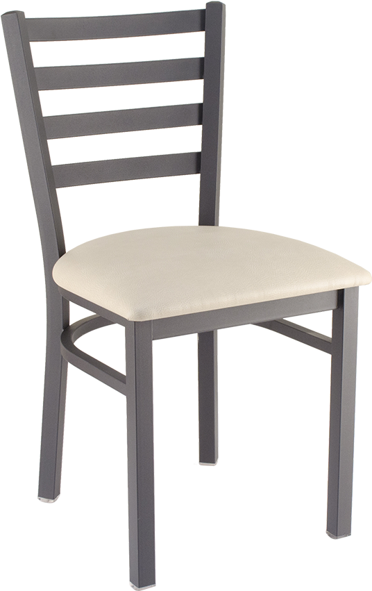 Metal Ladderback Chair - Metal Back Chair (600x635), Png Download
