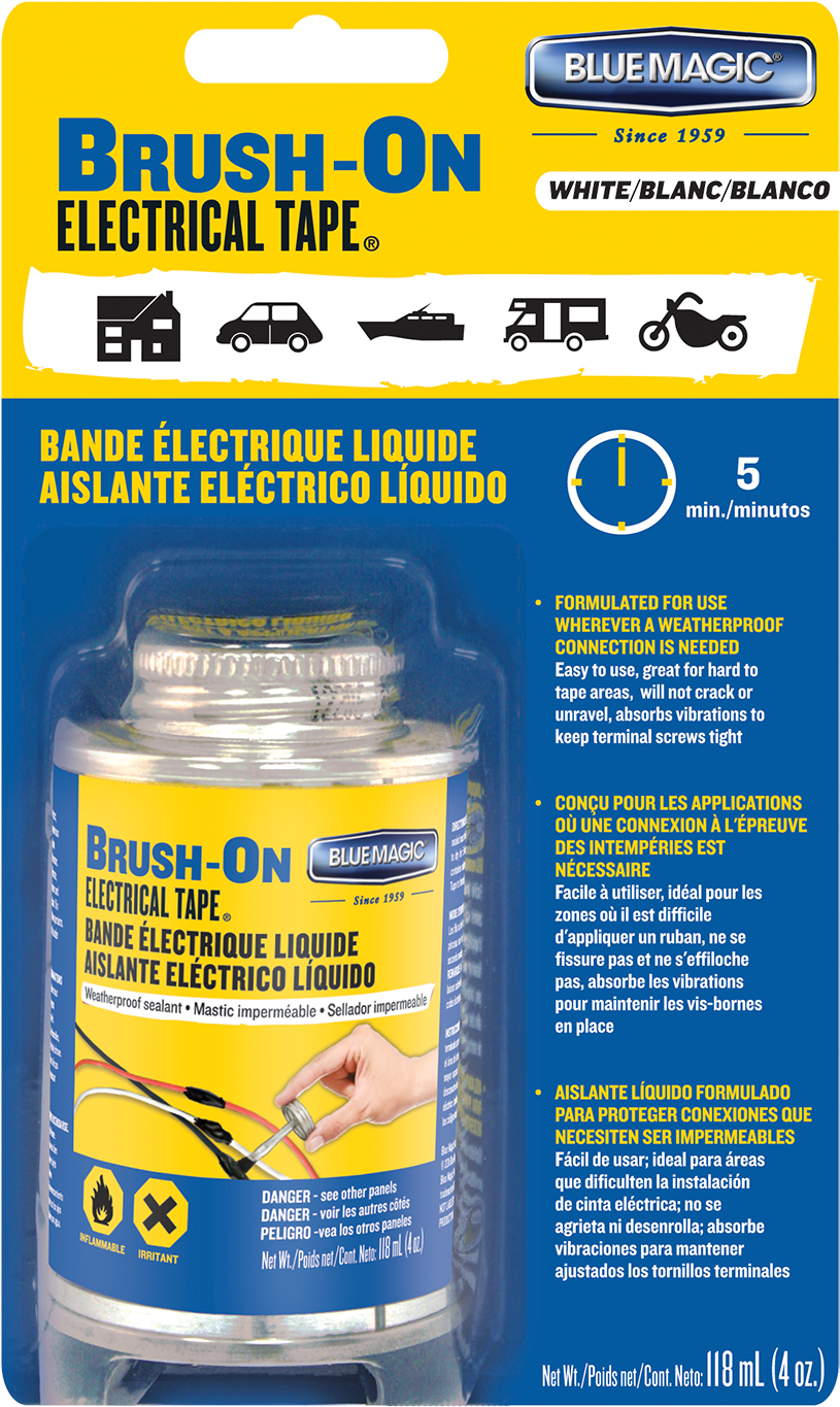 Blue Magic Bot55tri Brush On Electrical Tape, Black, (894x1500), Png Download