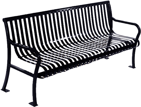 Download Hd Metal Park Benches Black Park Bench Transparent Png Image Nicepng Com
